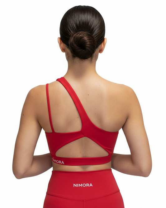 טופ ספורט לנשים כתף אחת