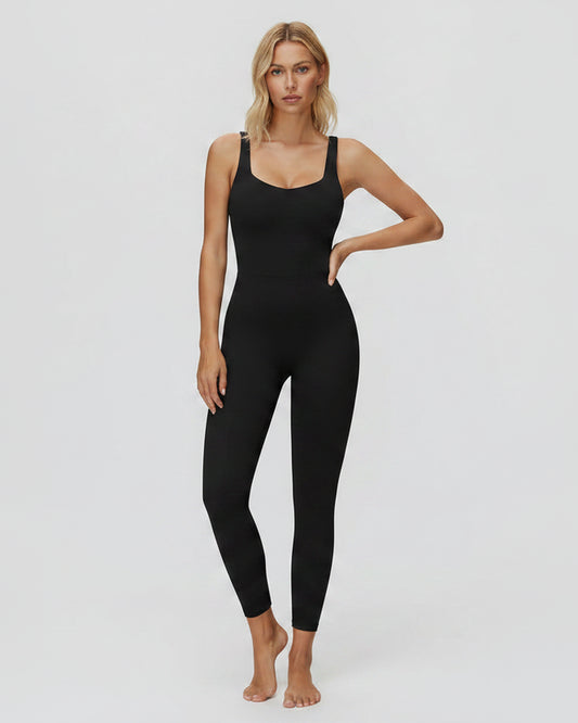 Open-Back Sculpt Jumpsuit