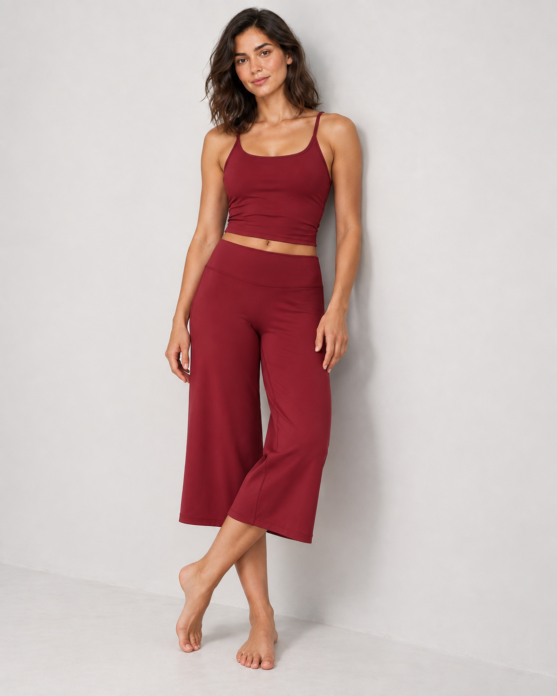 Cloud Soft Wide-Leg Crops - women's cloud-soft wide-leg cropped pants, styled look 5 | NIMORA