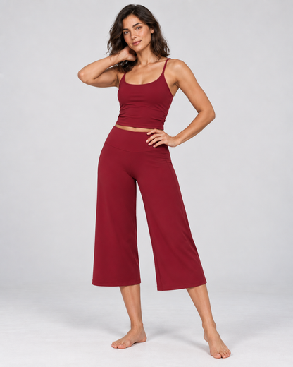 Cloud Soft Wide-Leg Crops - women's cloud-soft wide-leg cropped pants, styled look 8 | NIMORA