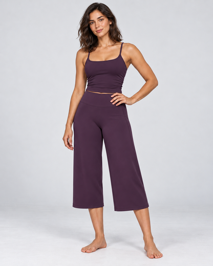 Cloud Soft Wide-Leg Crops - women's cloud-soft wide-leg cropped pants, styled look 16 | NIMORA
