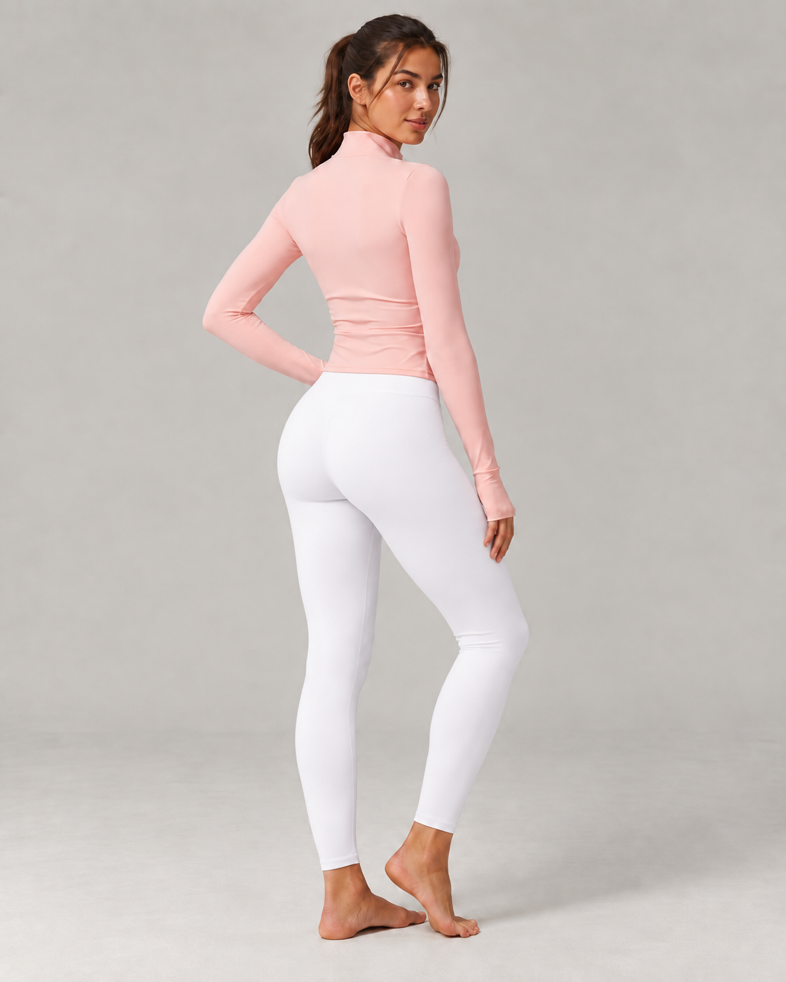 Sculpt Zip Long-Sleeve Top - women's full-zip long-sleeve training top, styled look 8 | NIMORA