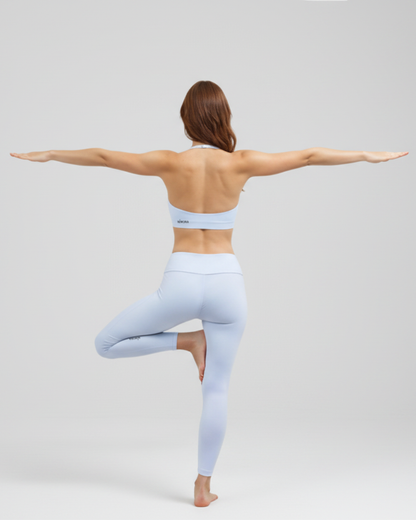 Open-Back Halter Sports Bra