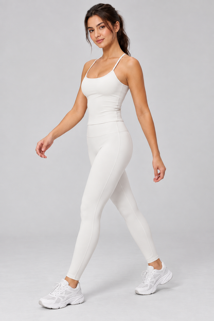 Brushed Cami Tank - women's brushed cami workout tank, styled look 4 | NIMORA