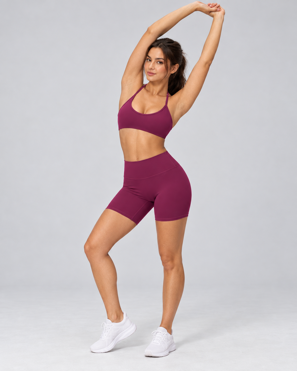 Brushed Bike Shorts - women's brushed high-waisted bike shorts, styled look 3 | NIMORA