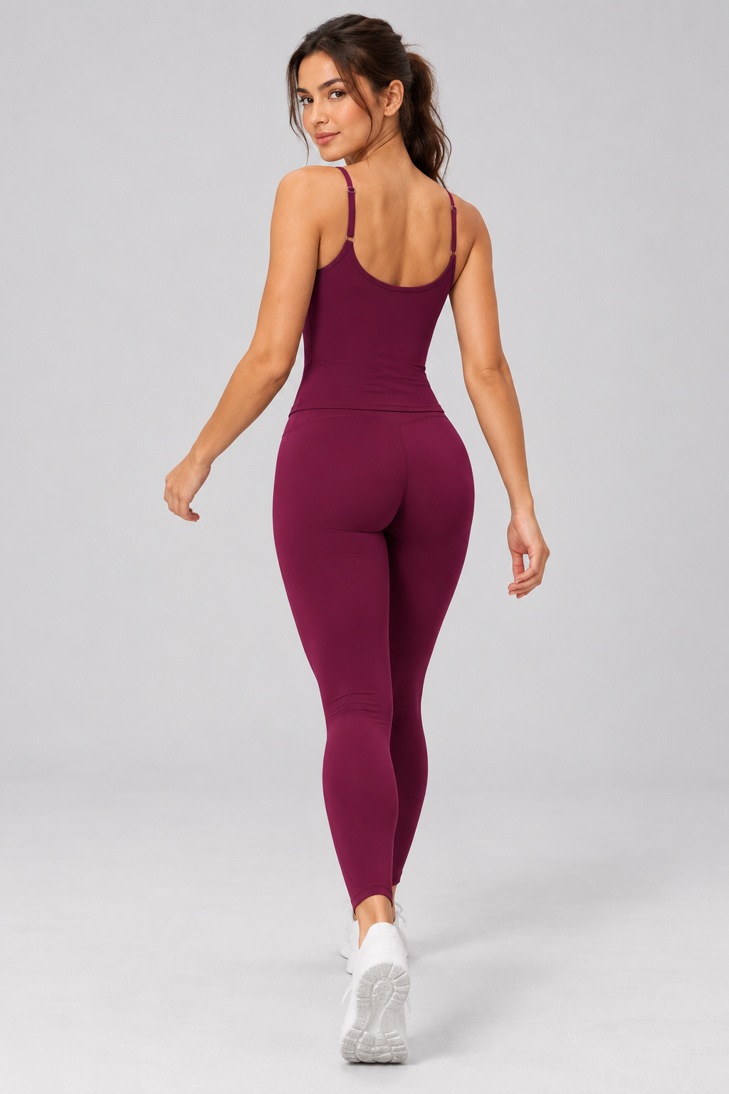 Brushed Cami Tank - women's brushed cami workout tank, styled look 2 | NIMORA