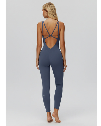 Open-Back Sculpt Jumpsuit