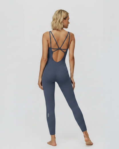 Open-Back Sculpt Jumpsuit