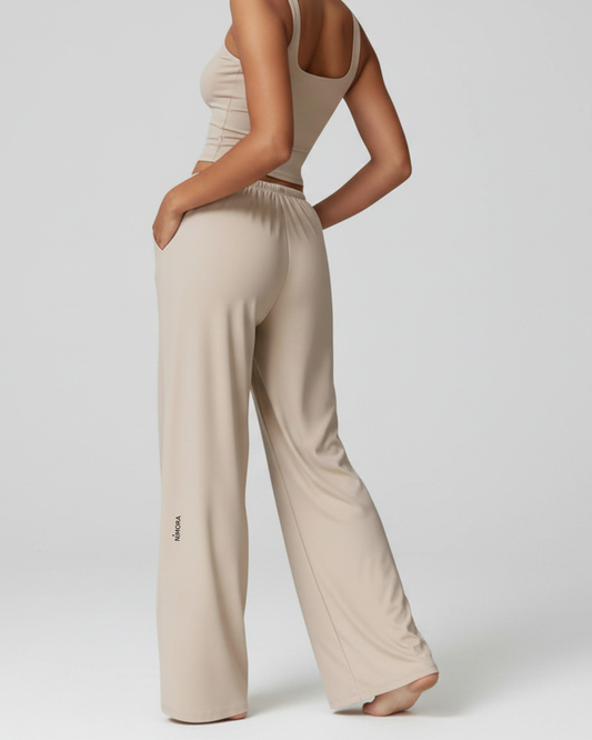 מכנסי יוגה לנשים בגזרה רחבה