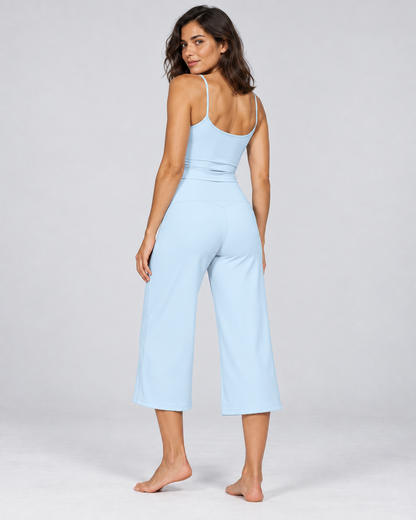 Cloud Soft Wide-Leg Crops - women's cloud-soft wide-leg cropped pants, styled look 18 | NIMORA