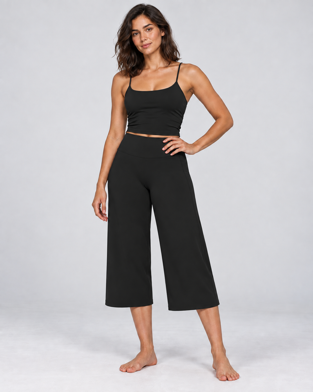 Cloud Soft Wide-Leg Crops