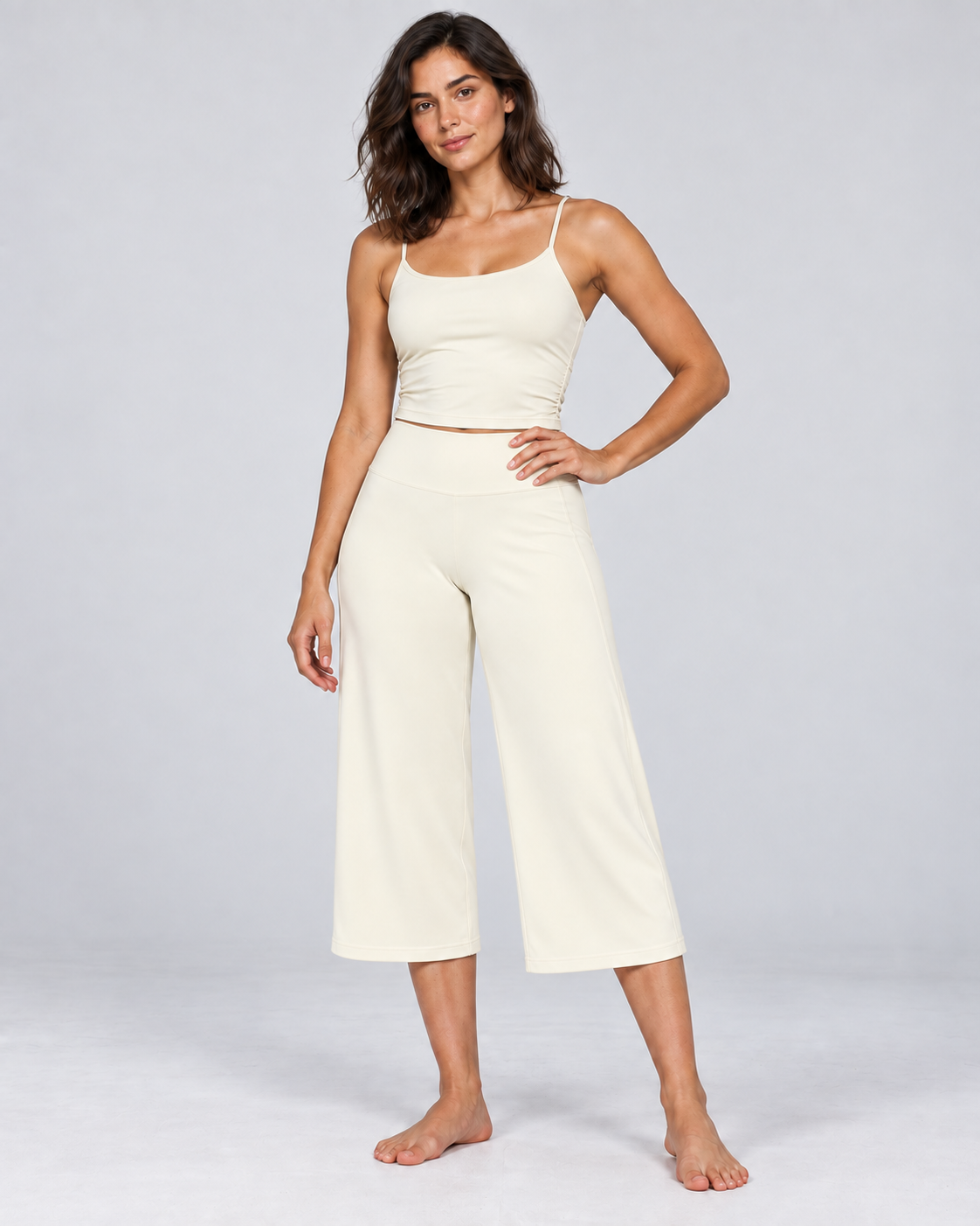 Cloud Soft Wide-Leg Crops - women's cloud-soft wide-leg cropped pants, styled look 23 | NIMORA