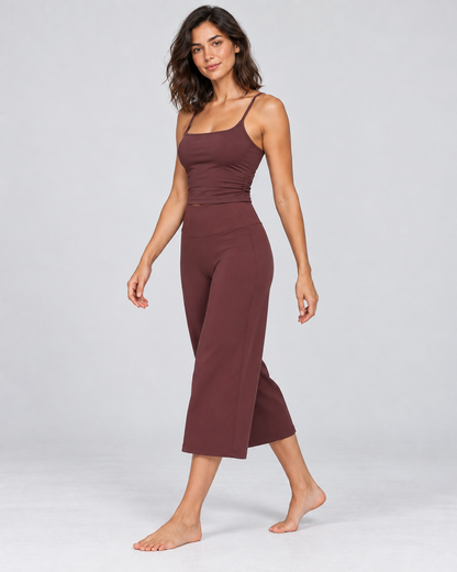 Cloud Soft Wide-Leg Crops - women's cloud-soft wide-leg cropped pants, styled look 25 | NIMORA