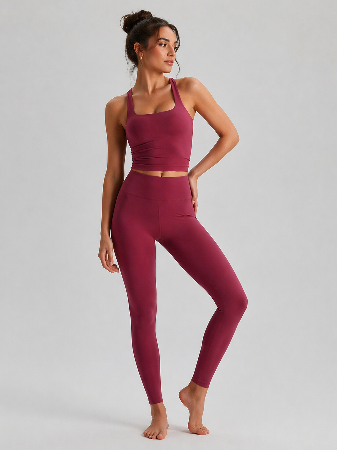 טופ אימון SculptFit – גזרת רייסרבק