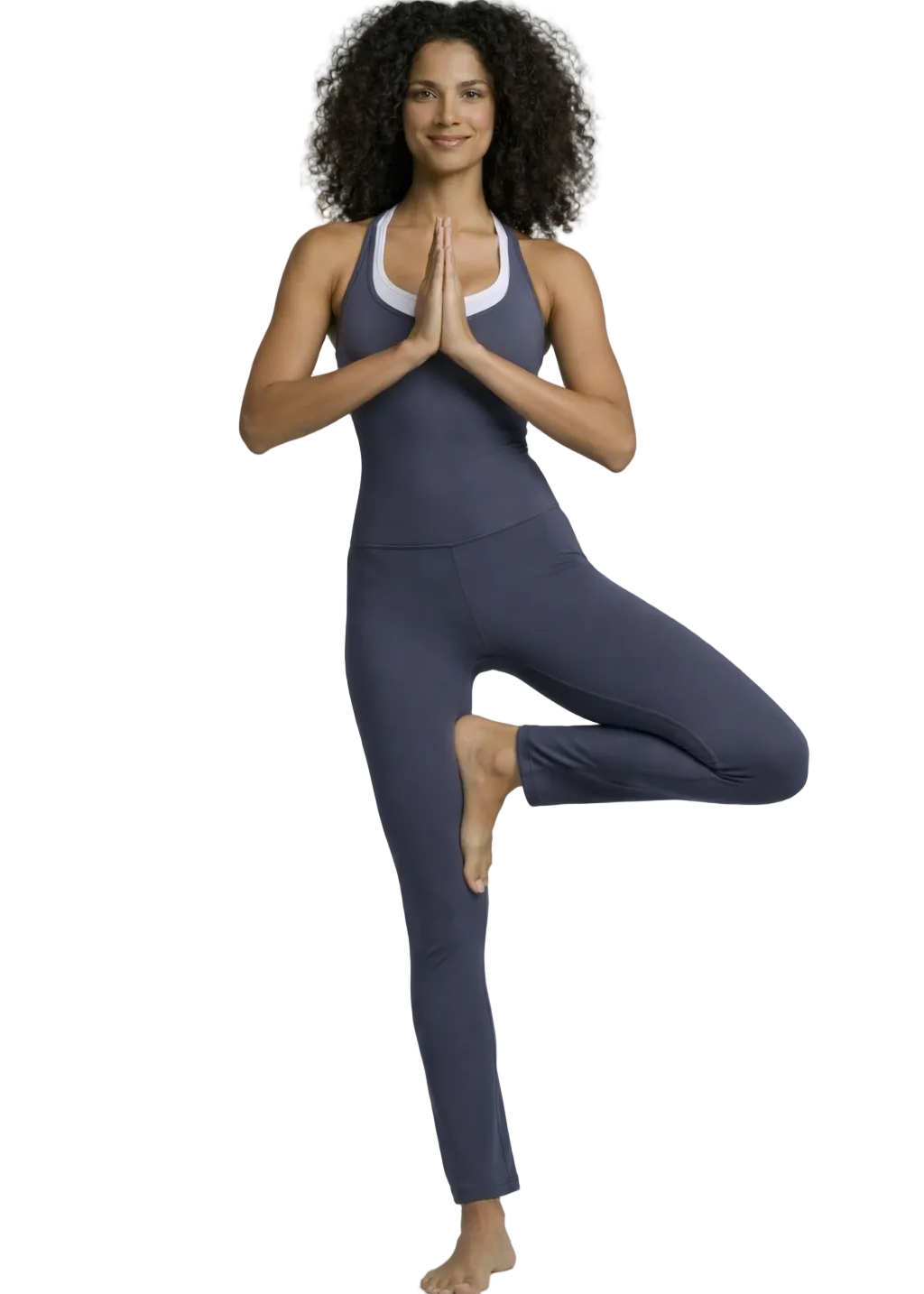 אוברול ספורט מחטב עם טופ פנימי משולב