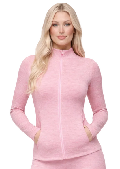 ז’קט ספורט נשים עם רוכסן ושרוול ארוך