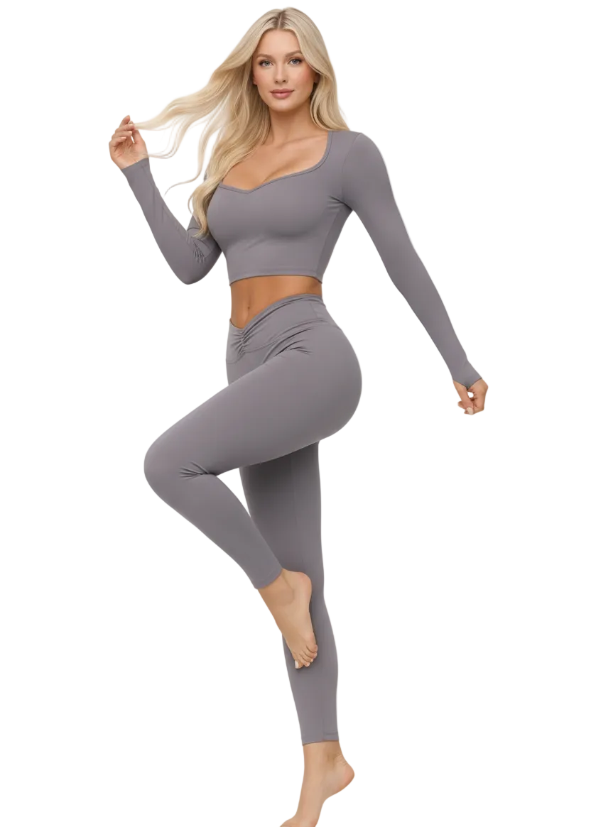 טופ ספורטיבי שרוול ארוך