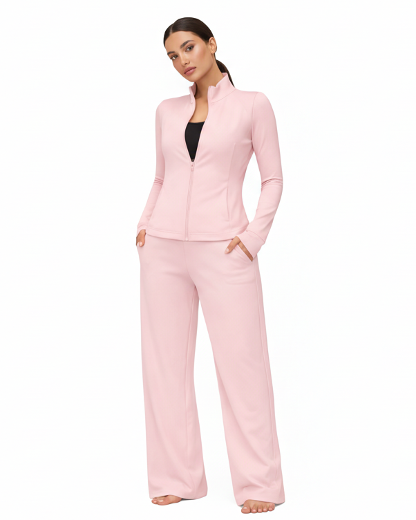 טייץ יוגה בעיצוב רחב ואלגנטי