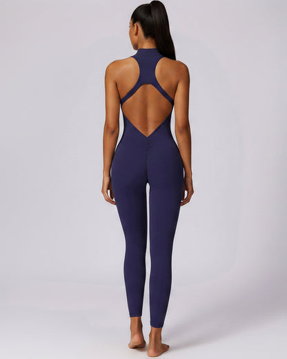 Elevate Zip Jumpsuit — detail view | NIMORA activewear