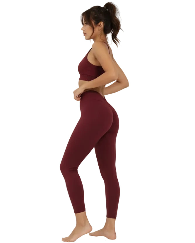 טייץ יוגה מחטב Push Up בגזרה גבוהה