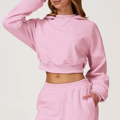 סווטשירט שרוול ארוך עם קפוצ’ון