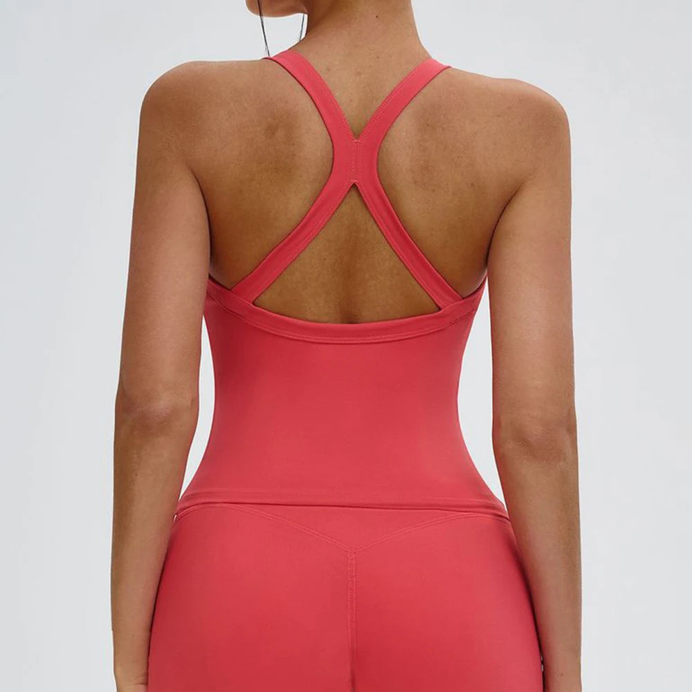 טופ גופיית ספורט Push-Up