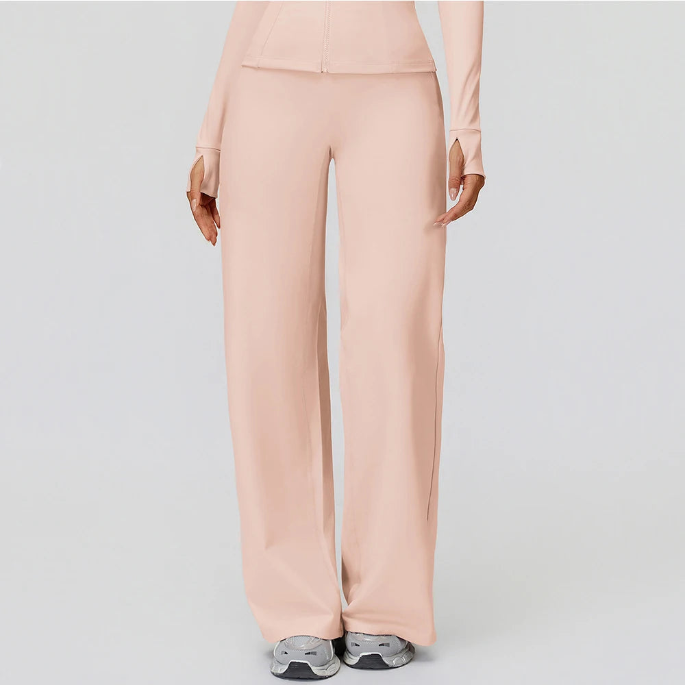 טייץ יוגה בעיצוב רחב ואלגנטי