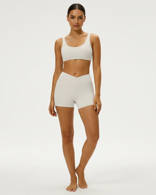 מכנס אימון בגזרה גבוהה עם כיסים