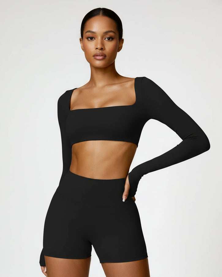 Long Sleeve Crop Top