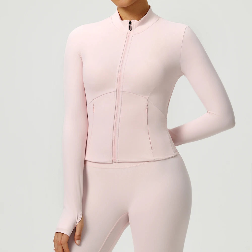 עליונית ספורט שרוול ארוך, רוכסן מלא