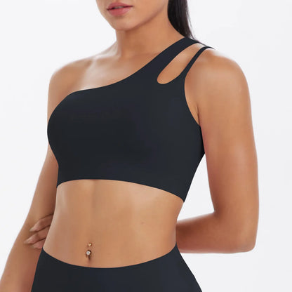 טופ ספורט לנשים כתף אחת