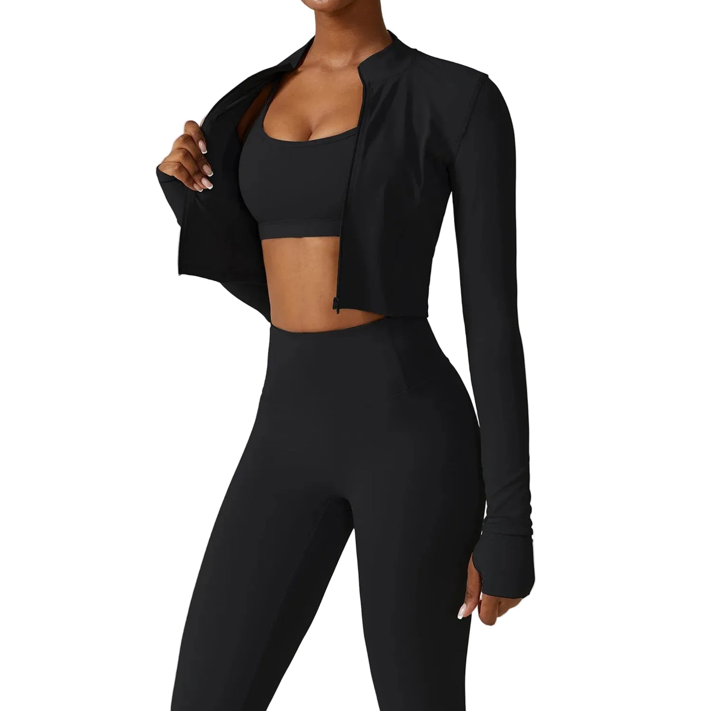 טופ + טייץ + ג’קט ארוך