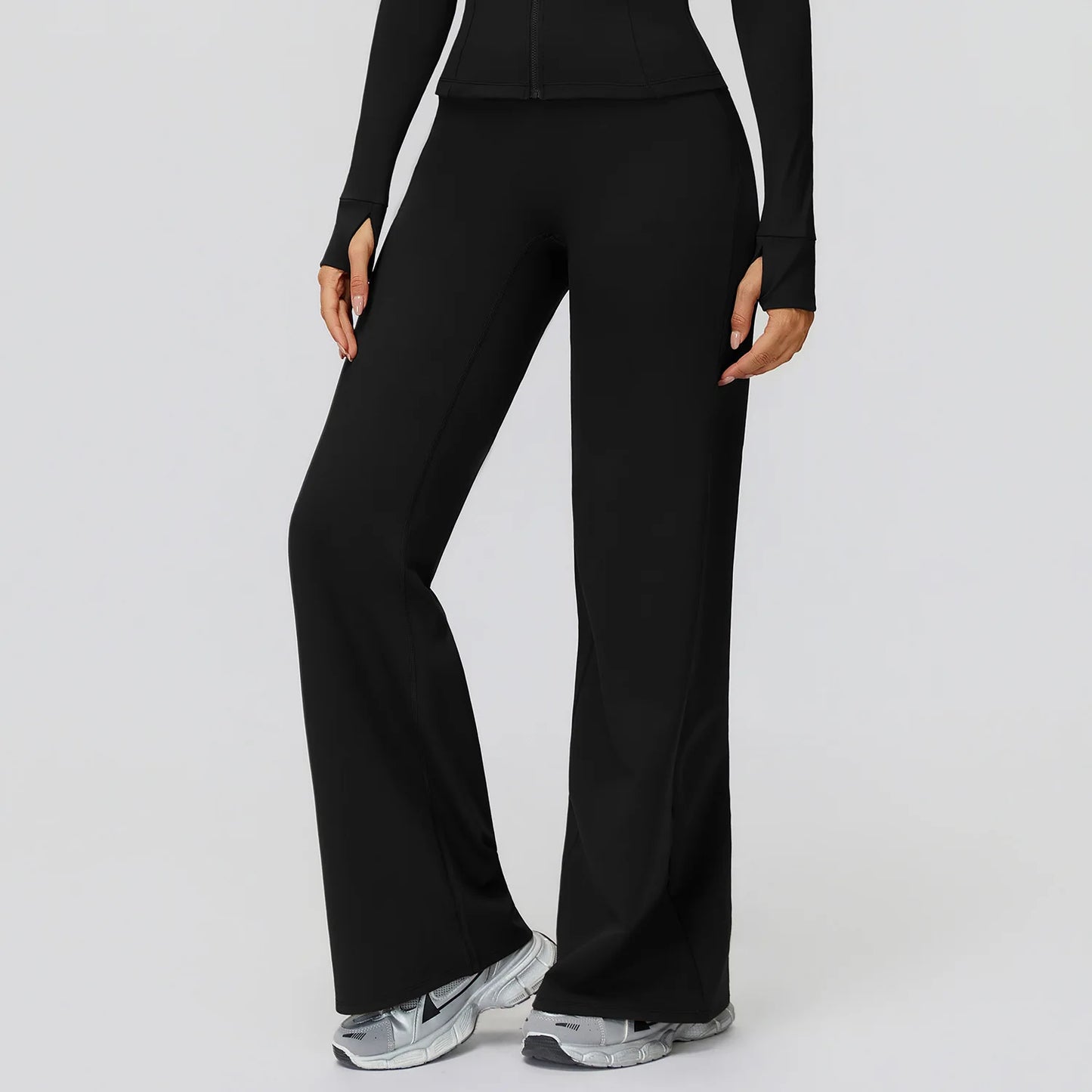 טייץ יוגה בעיצוב רחב ואלגנטי