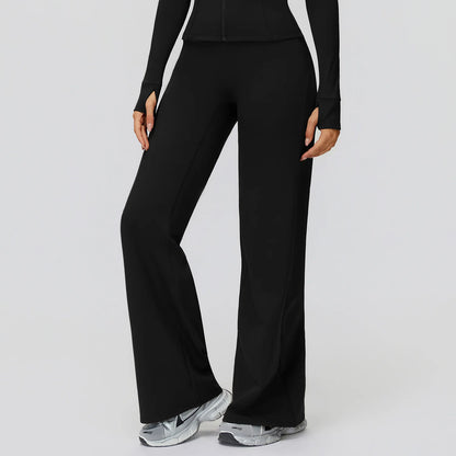 טייץ יוגה בעיצוב רחב ואלגנטי