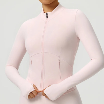 עליונית ספורט שרוול ארוך, רוכסן מלא