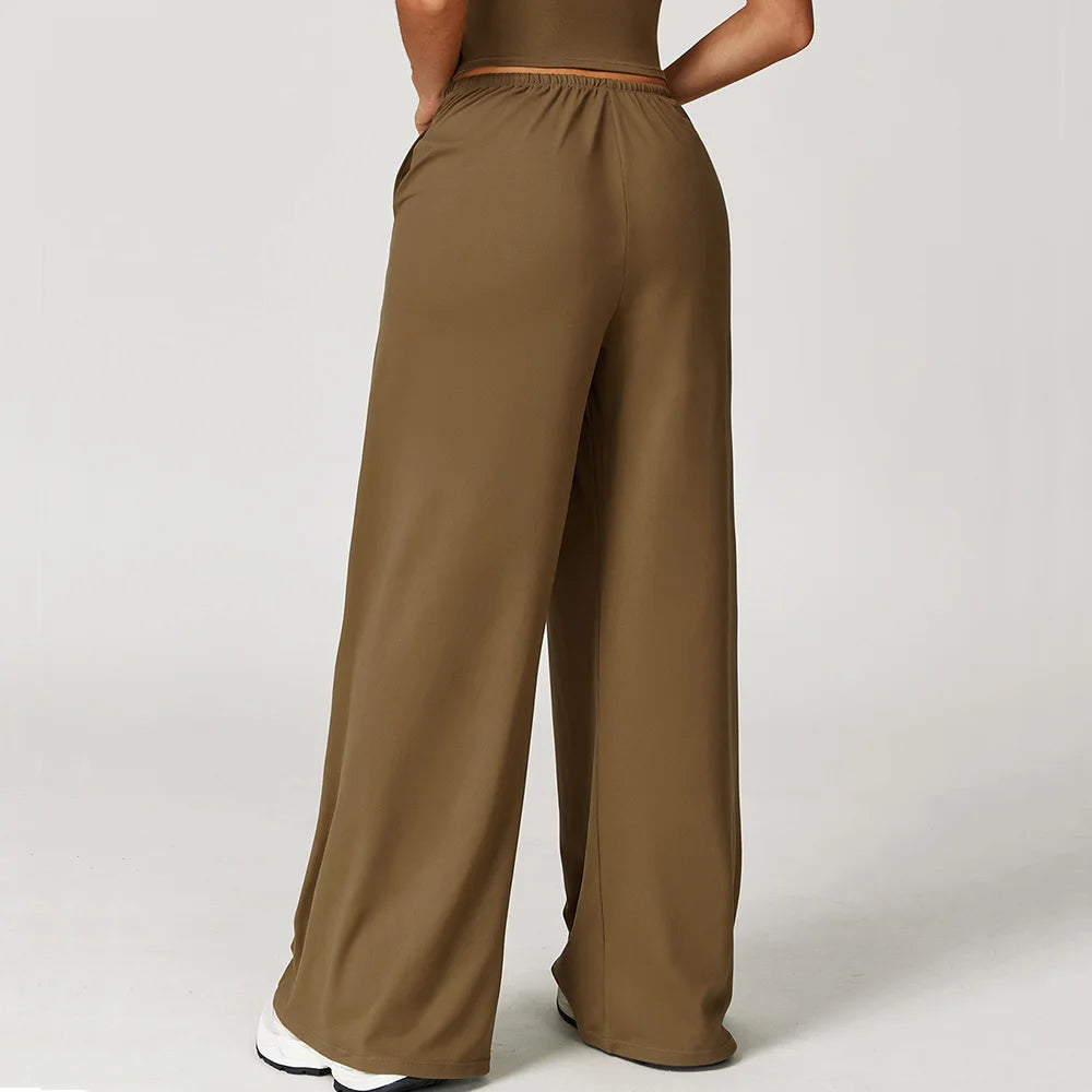 מכנסי יוגה לנשים בגזרה רחבה