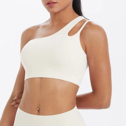 טופ ספורט לנשים כתף אחת