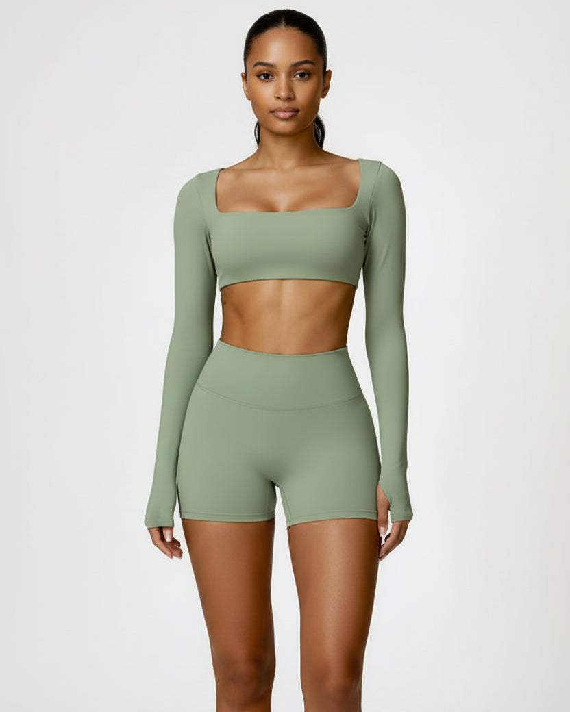 Long Sleeve Crop Top