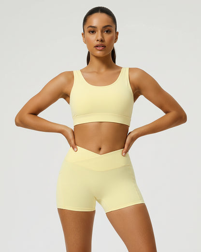 High-Waisted Training Shorts with Pockets — NIMORA women's activewear